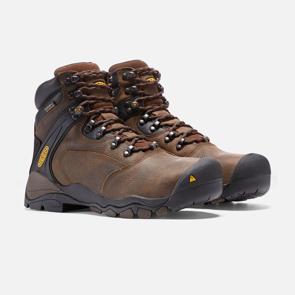 Keen Laarzen Heren Bruin - Louisville 6\" (Steel Toe) - 46831-TFRX